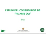 ESTUDI DEL CONSUMIDOR DE "PA AMB OLI" - Llibres de consulta - Recursos - Illes Balears - Productes agroalimentaris, denominacions d'origen i gastronomia balear